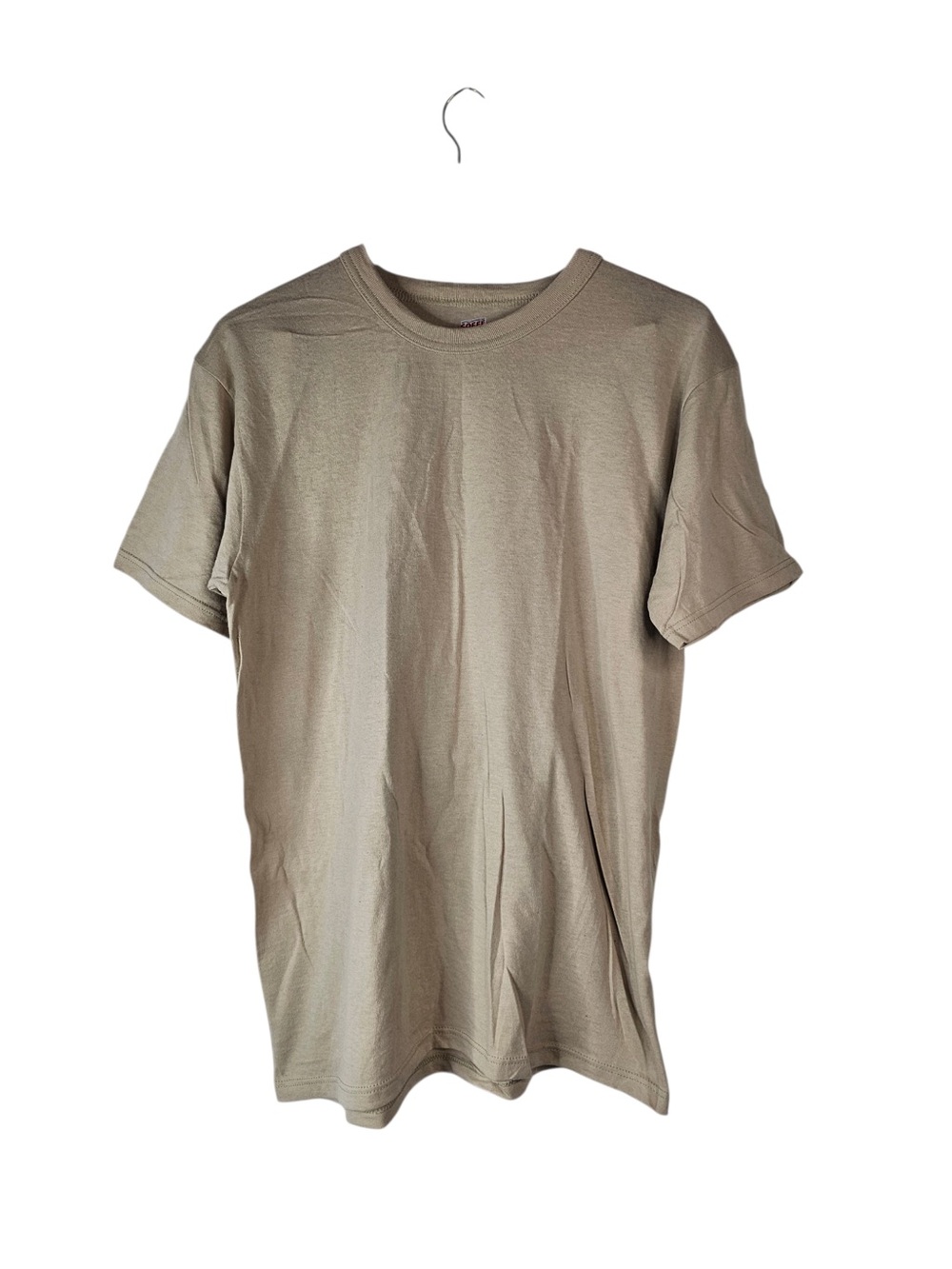Soffe Men's USA Made Tan Taupe Military Undershirt T-Shirt Medium